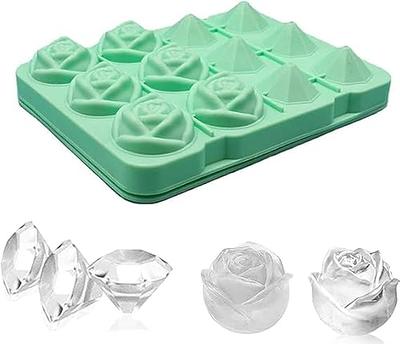 Silicone Rose Mold, 12-Cavity