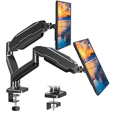 HUANUO Premium Dual Monitor Mount with USB, Height Adjustable for 13-35  inch Screens
