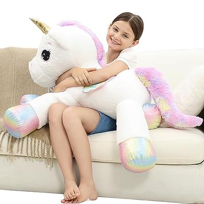 KMUYSL Unicorn Toys for Girls Ages 3 4 5 6 7 8+ Year - Unicorn Mommy  Stuffed Animal with 4 Baby Unicorns in Her Tummy, Valentines and Birthday  Gifts