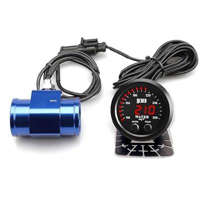 GlowShift 200 PSI Mechanical Dual Air Pressure Gauge - Black Dial