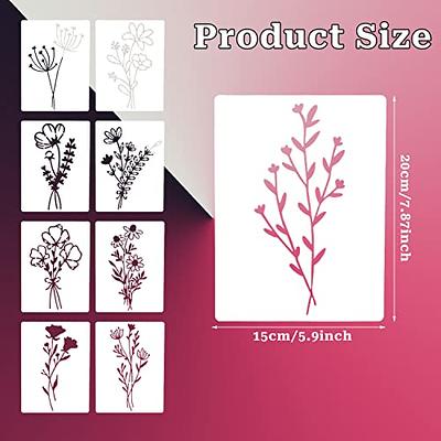 Stencils for Painting on Wood, 9Pcs Flower Stencils for Painting, Reusable  Stencils for Painting, Wildflowers Stencil, Drawing Stencil for Painting on  Wood, Wall, Furniture - Yahoo Shopping