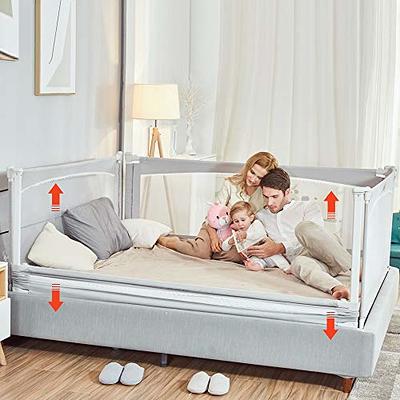 M MAYbabe Bed Rails for Babies and Toddlers,Extra Long and Tall Infants Bed  Rail Guard - Short Side of Queens(Grey-60inches) - Yahoo Shopping