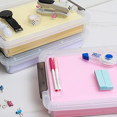 5pcs Plastic Craft Storage Containers Removable Compartment Parts Storage  Boxes