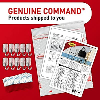 Command Large Refill, Damage Free Hanging Wall Adhesive Strips for Large  Indoor Wall Hooks, No Tools Removable Adhesive Strips for Christmas Hooks,  20