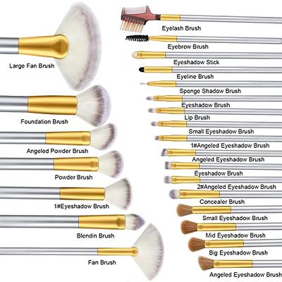 7 Pcs Multifunctional Foundation Brush Set, Travel Kabuki Brush for Women,  Foundation Makeup Brush For Liquid, Buffing, Stippling Brush, Cream (7 Pcs