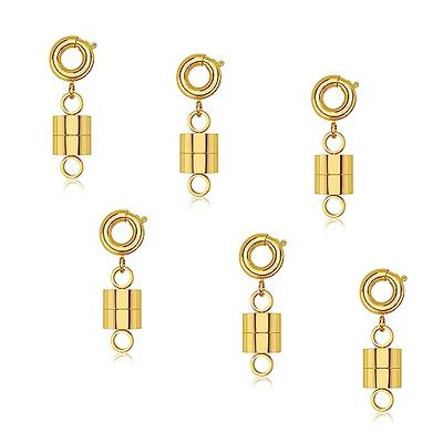 OHINGLT Magnetic Necklace Clasps and Closures,Gold and Silver