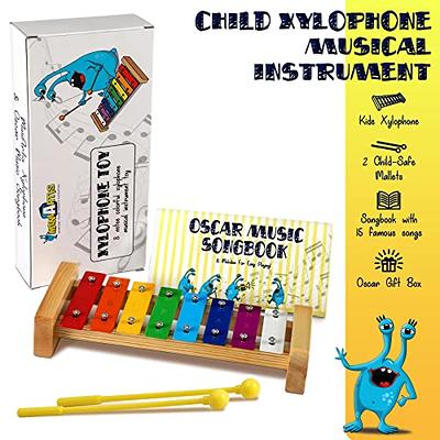 15 Note Metal Xylophone Music Instrument Toy Glockenspiel Xylophone for  Kids and Adult