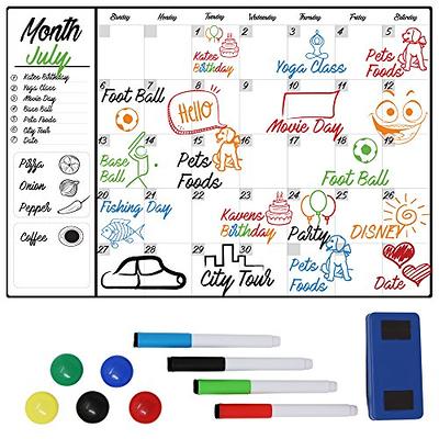 Smart Weekly Planner Dry Erase Board with 4 Markers