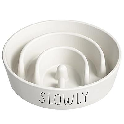 Slow Feeder Dog Bowls for Small Medium Dog, Puzzle Slow Feeding Pet Bowl  with Anti-Slip Shim for Puppy Dog, Non-Toxic Preventing Choking Healthy