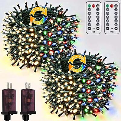 2-Pack 66FT 200 LED Color Changing Christmas String Lights (Warm White to  Multicolor), Extendable Christmas Tree Lights with Memory Function & Timer  & Remote, Christmas Light for Garden Holiday Decor - Yahoo Shopping