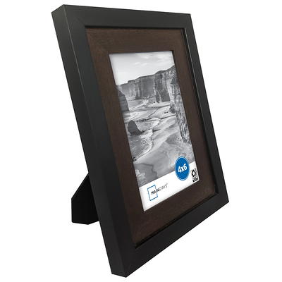 Mainstays 4x6 Front Loading Picture Frame, Black, Set of 12 