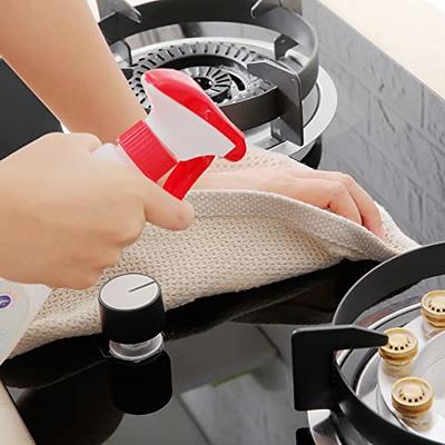 Homaxy 4/6pcs Cotton Towel For Kitchen Waffle Weave Stripe Kitchen