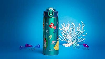 Zak Designs Disney Princess Water Bottle for Travel and At Home, 19 oz  Vacuum Insulated Stainless Steel with Locking Spout Cover, Built-In  Carrying