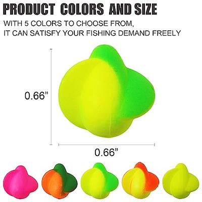 QualyQualy Small Fishing Floats Foam Floats Trout Floats Pompano Rigs  Floats Fishing Rig Floats Oval Fly Fishing Strike Indicators for Trout  Catfish Walleye 8mm 50Pcs 