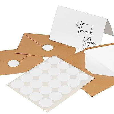 Thank You Wedding Cards with Envelopes & Stickers, 100 Bulk Pack