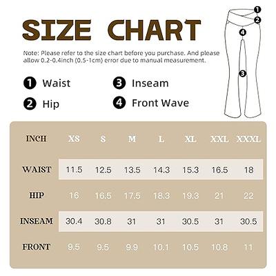 BALEAF Flare Leggings for Women Bootcut Yoga Pants Crossover High Waist  Workout Casual Flare Pants with Pockets Khaki 32 M