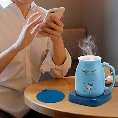 Coffee Mug Warmer & Mug Set, Cute Coffee Cup Warmer for Desk Home