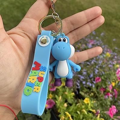 feimeng jewelry Anime Cute Stitch Silicone Keychain, PVC Pendant