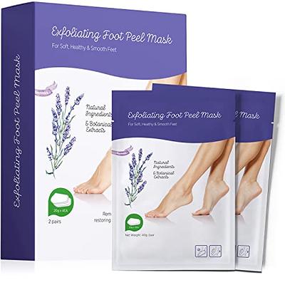 Foot Peel Mask (2 Pairs) - for Baby Soft Skin Remove Dead Skin, Dry,  Cracked Feet & Callus, Spa, Made with Aloe Vera Extract Women and Men  Peeling