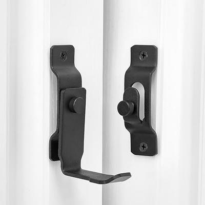 INIRET 2 Packs 90 Degree Flip Barn Door Lock,Protect Privacy