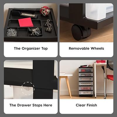 4 Pack Desktop Storage Organizer with 9 Drawers Craft Organizer