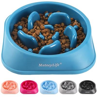 WHIPPY Slow Feeder Bowl for Small Medium Dog Fun Maze Feeder Dog Food Water  Bowl Anti-Slip Puzzle Bowl No Chocking Healthy Interactive Bloat Stop Dog
