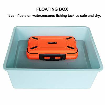 KEESHINE SMALL Fishing Tackle Box, Floating Storage Box, Double-Sided  Fishing Lure Box with Adjustable Dividers Storage Jewelry Organizer Making  Kit Container for Lure Hook Beads Earring Tool(Orange) - Yahoo Shopping