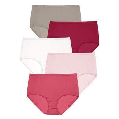 Plus Size Women's Nylon Brief 5-Pack by Comfort Choice in Red Multi Pack  (Size 11) Underwear - Yahoo Shopping