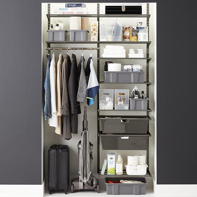 Elfa Graphite Mesh 2-Drawer Unit