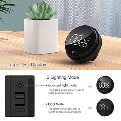 Vocoo Digital Kitchen Timer,Countdown Countup Timer with Large LED Display Volume Adjustment,Timer for Cooking, Classroom - Black, Size: One Size