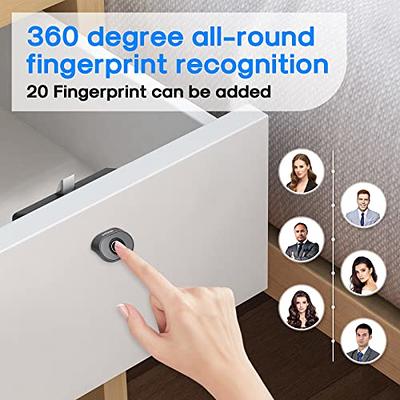 Intelligent Electronic Fingerprint Locks Drawer File Cabinet Locks Storage  Cabinet Finger Print Lock Furniture Smart Door Lock