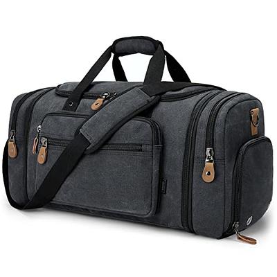 Sucipi Weekender Bags for Women Canvas Travel Duffle Bag with Shoe  Compartment Overnight Bag Carry on Gym Duffel with Toiletry Bag for  Traveling