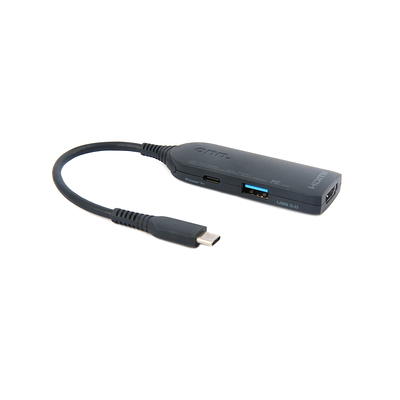 onn. 8-in-1 USB-C Adapter, USB 3.0 and 4K HDMI Compatible 
