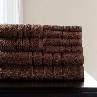 Hastings Home 6-Piece Chocolate Cotton Bath Towel Set (Bath Towels)