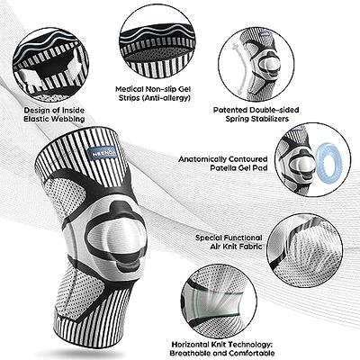 NEENCA Professional Knee Brace for Pain Relief, Medical Knee Support with  Patella Pad & Side Stabilizers, Compression Knee Sleeve for Meniscus Tear