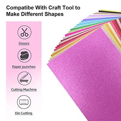30 Sheets Pink Glitter Cardstock Paper For DIY Crafts, Card Making,  Invitations, Double-Sided, 300gsm (8.5 X 11 In)