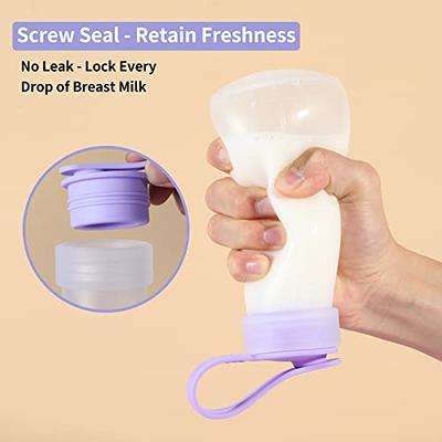 Momcozy Silicone Milk Storage Bags, Reusable Breastmilk Bags for  Breastfeeding, 8.5oz/250ml Breast Milk Saver, Leakproof Milk Freezer  Storing Pouches