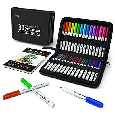 30 Colors Dual Tip Art Markers,Shuttle Art Marker Pens for Kids