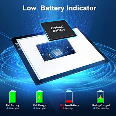 Rechargeable A4 LED Light Box, Innovative Stand and Top Clip, iVAOOZE  Wireless Light Pad for Cricut Vinyl, Weeding Tools, Diamond Painting,  Drawing