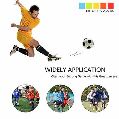 Nylon Mesh Scrimmage Team Practice Vests Pinnies Jerseys for Children Youth Sports Basketball Soccer Football Volleyball (12 Jerseys)