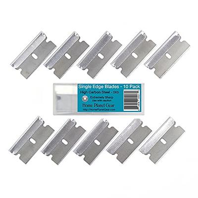 Utility Knife Blades Ten Pack - Box Cutter Blades Refills - 10 Heavy Duty  SK5 High Carbon Steel