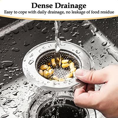 2 PCS Kitchen Sink Strainer - Heavy Duty Stainless Steel Basket