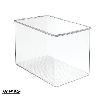 Stori SimpleSort 6-Piece Stackable Clear Drawer Organizer Set | 3 x 3 x 2 Square Trays | Small Makeup Vanity Storage Bins and Office Desk Drawer