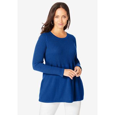 Plus Size Women's Chenille Pullover Tunic Sweater By Catherines In