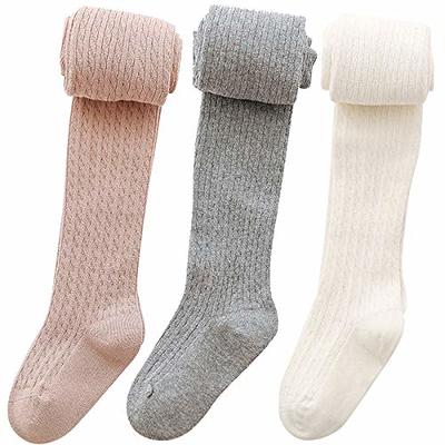 Jormatt Girls Tights Seamless Toddler Cotton Leggings Stockings Pantyhose  Age 2-8y