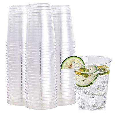 10 oz. Premium Clear Hard Disposable Plastic Cups. - 200 ct.