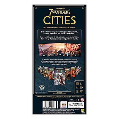 7 Wonders Cities Board Game EXPANSION (New Edition), Family Board Game, Civilization Board Game for Adults, Strategy Board Game for Game Night, 3-7  Players, Ages 10+