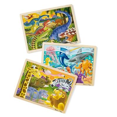 Melissa & Doug Jigsaw Puzzle Bundle (Dinosaur,Safari and Ocean) - Animal  Puzzles, Wooden Jigsaw Puzzles For Kids Ages 3+ - Yahoo Shopping