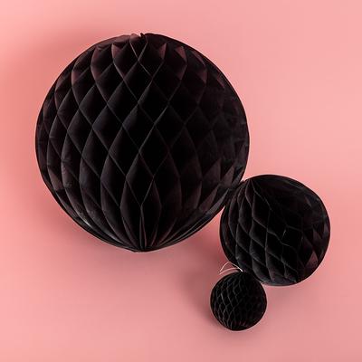 Black Honeycomb Decorations - Birthday Party New Year Paper Balls