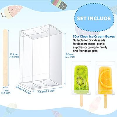 25 x clear individual cakesicle boxes favour boxes